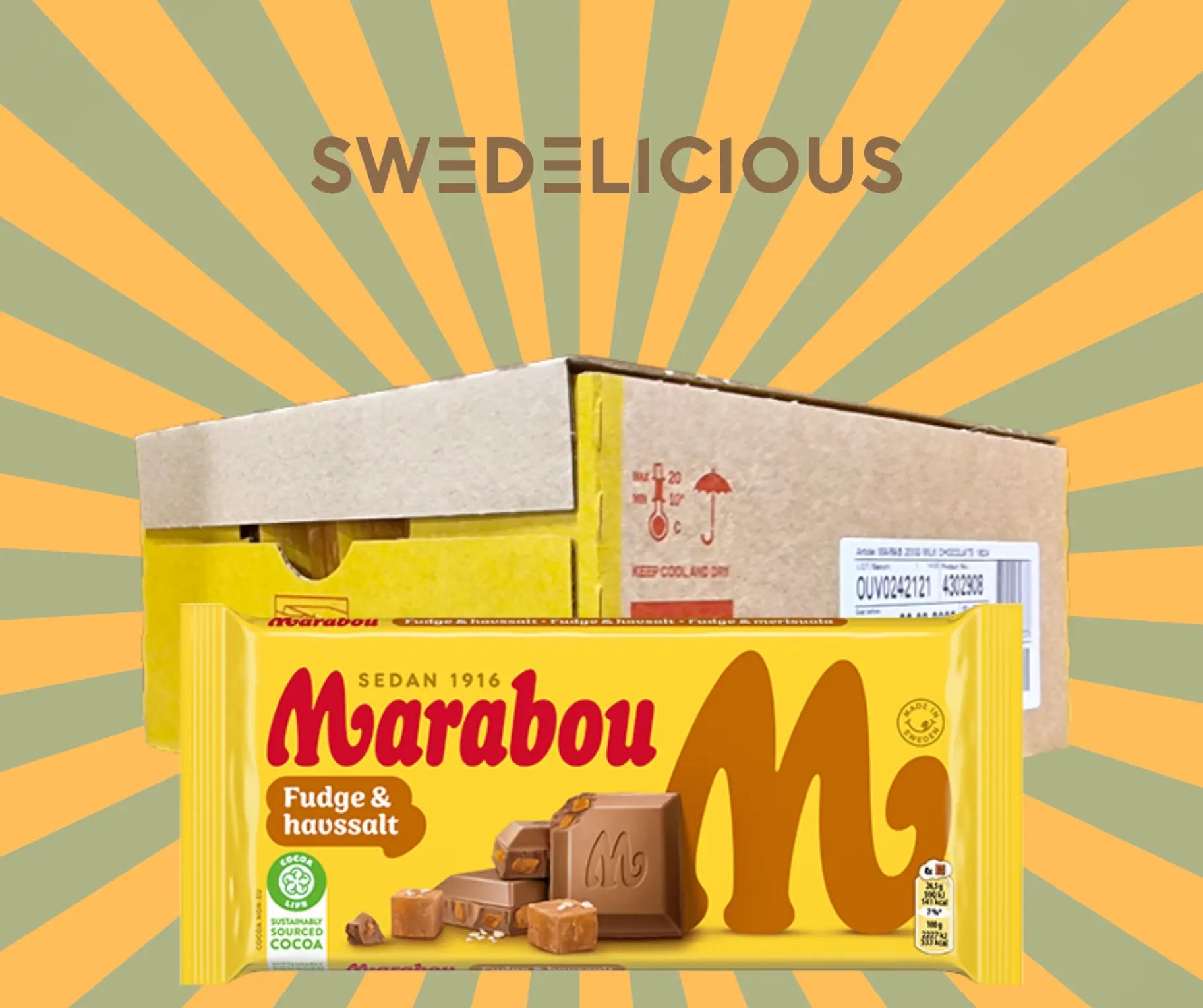 Marabou Fudge & Sea Salt 160g