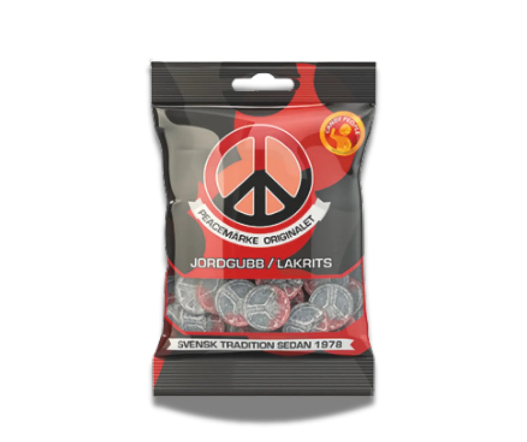 S-Mark Strawberry/Licorice Peace Sign