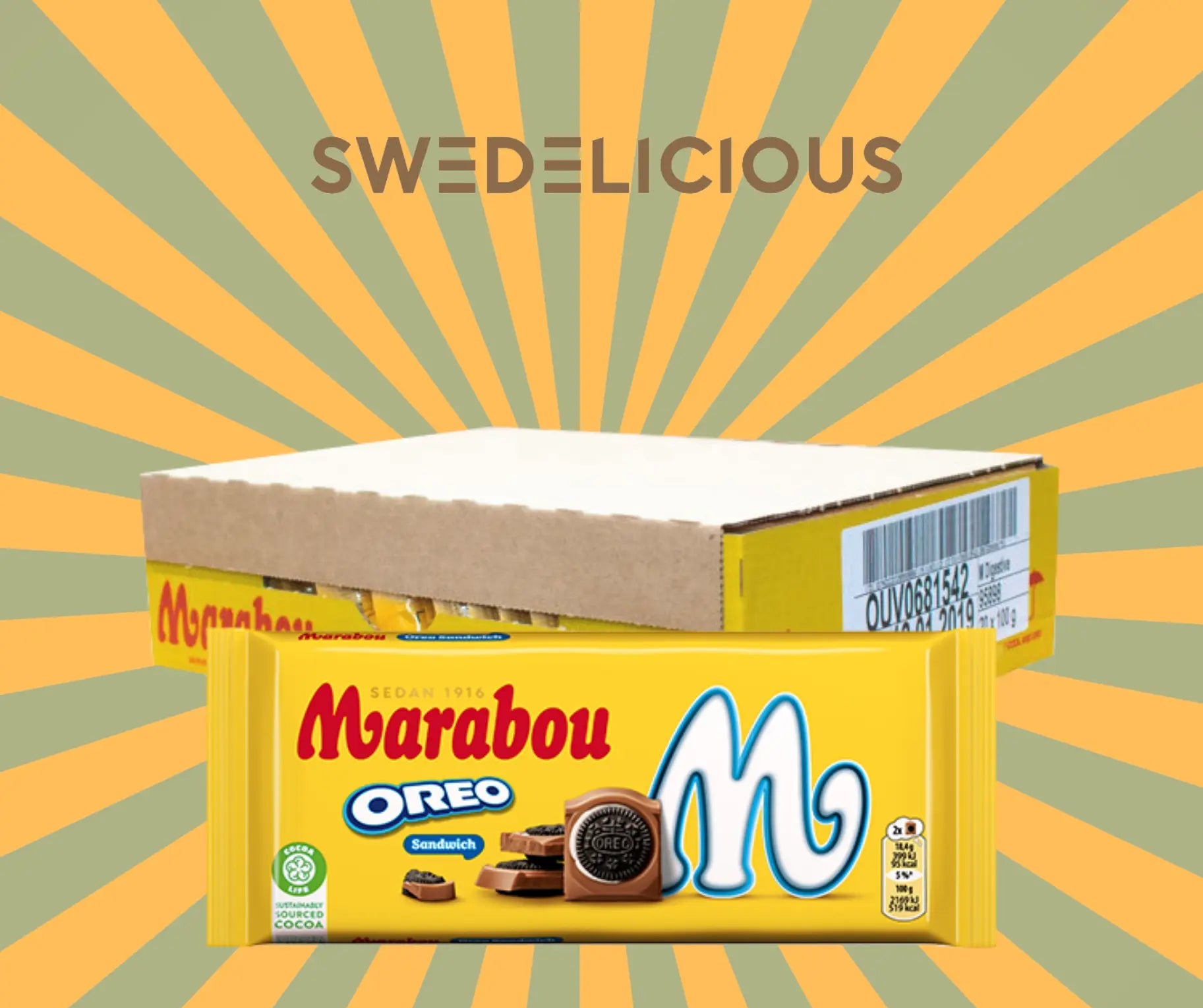 Marabou Oreo Sandwich 92g