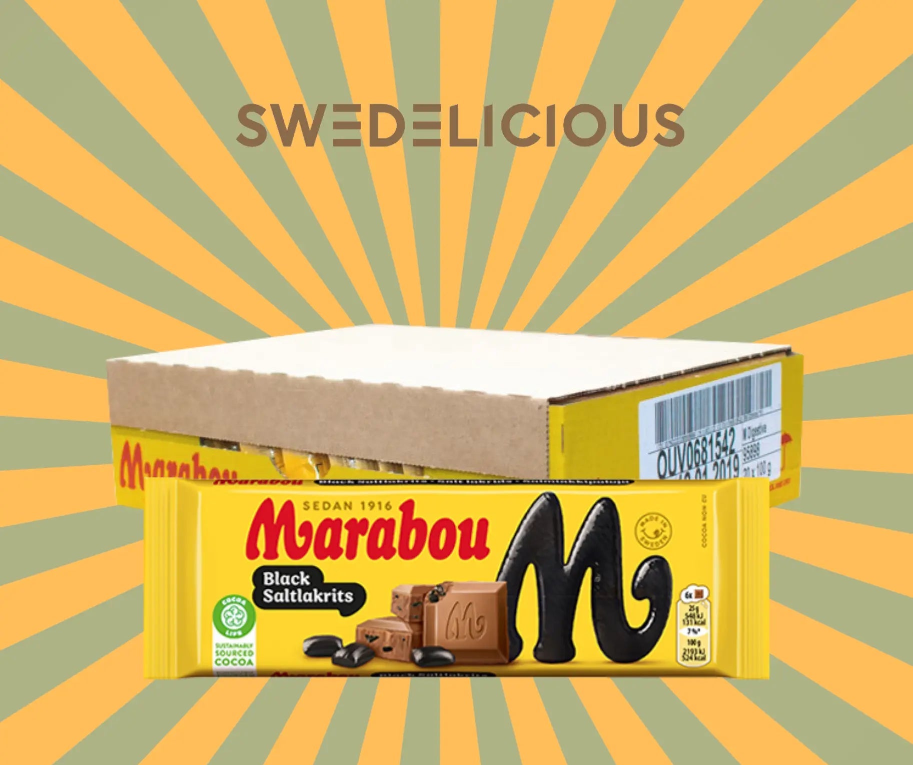 Marabou Black Salty Licorice 100g