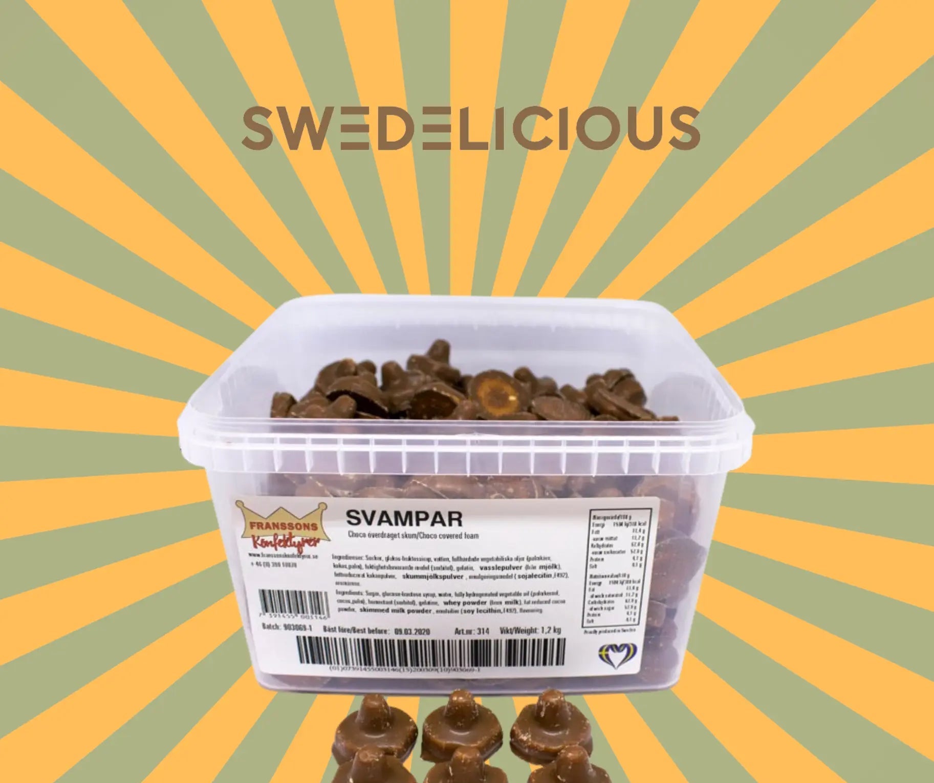 Chocolate Foam Mushrooms