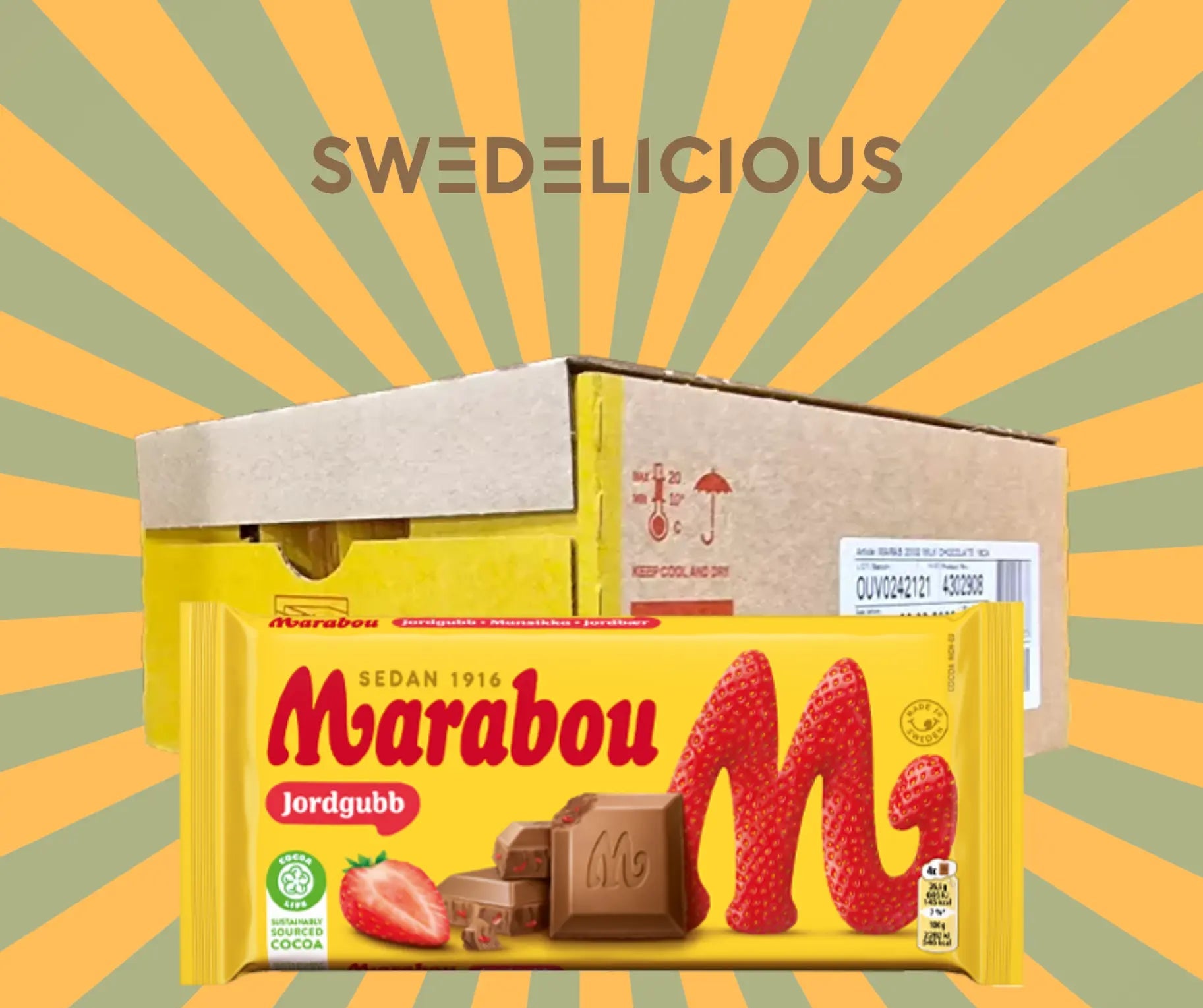 Marabou Strawberry 160g